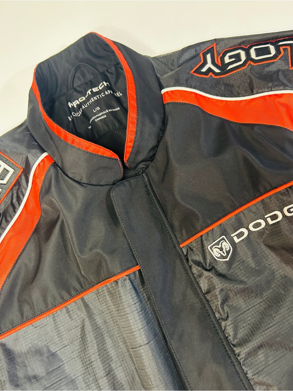 Dodge Challenger Racing Jacket Choko Pro-Tech Embroidered Spellout Large - Picture 2 of 4